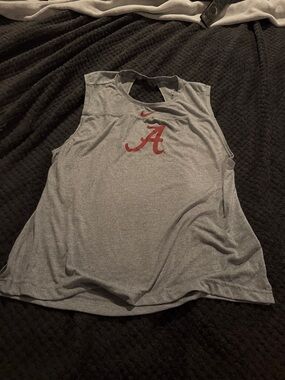 Nike Gray Tank Top with Red 'A' Logo